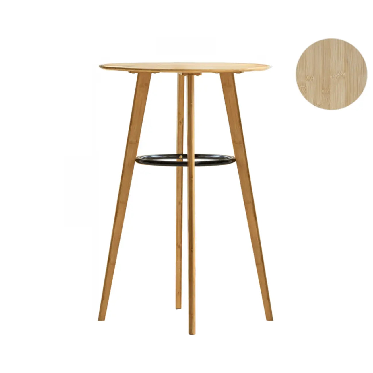 Tables de bar modernes à plateau fixe en bambou de forme sphérique