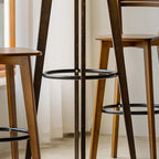 Tables de bar modernes à plateau fixe en bambou de forme sphérique