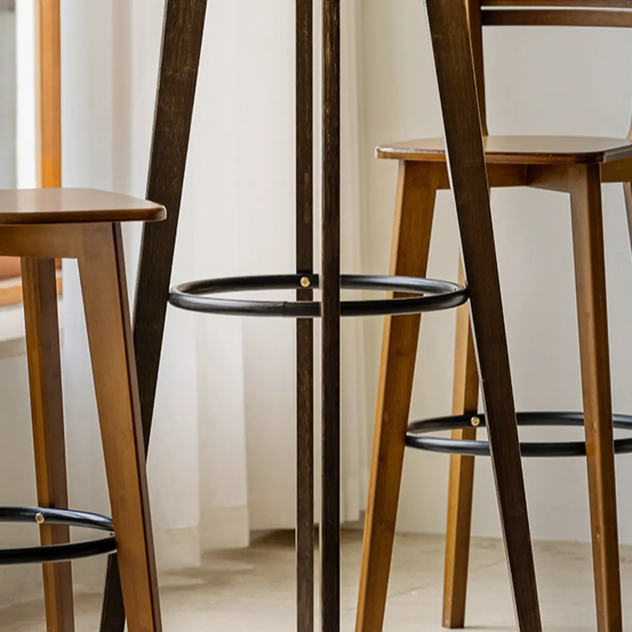 Tables de bar modernes à plateau fixe en bambou de forme sphérique