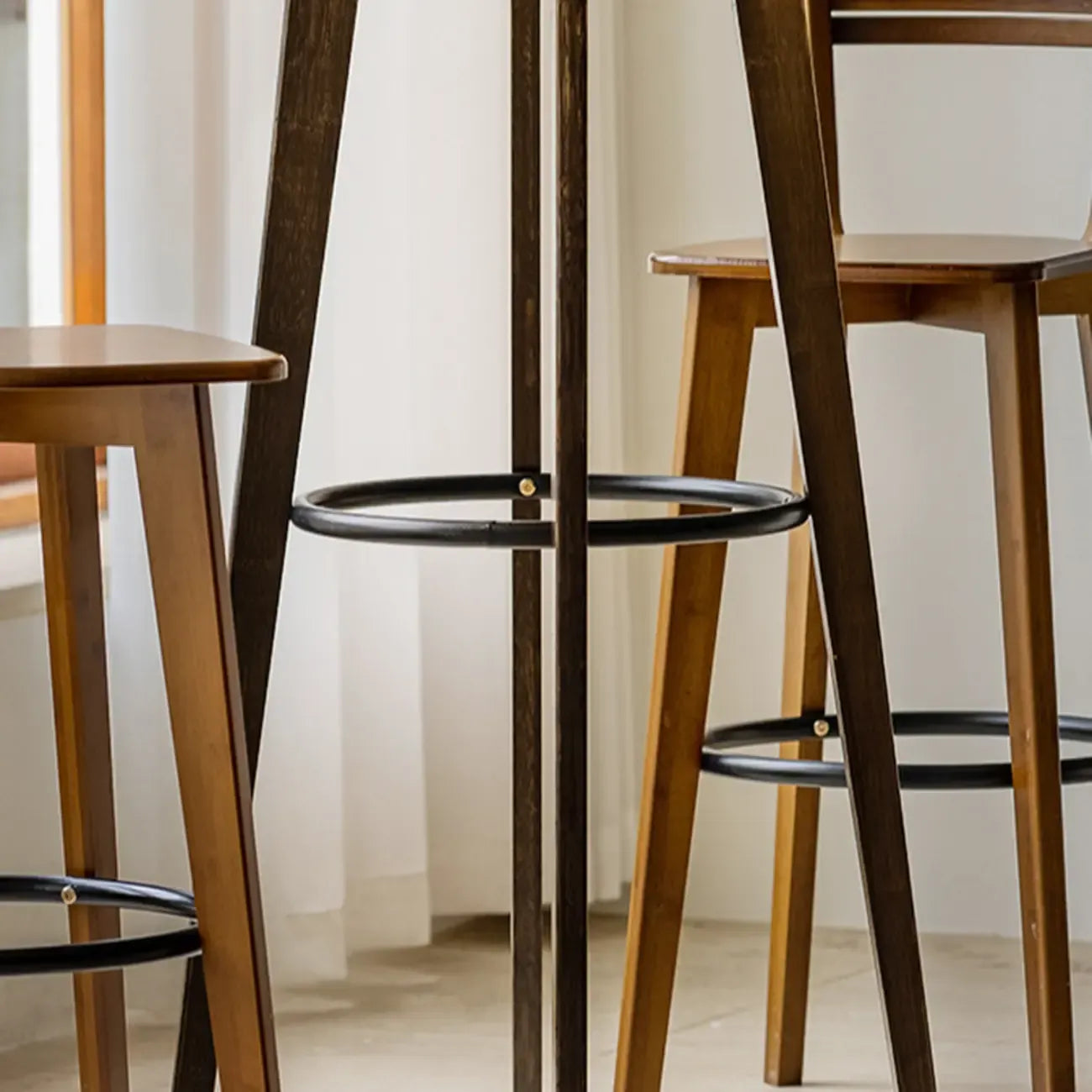 Tables de bar modernes à plateau fixe en bambou de forme sphérique