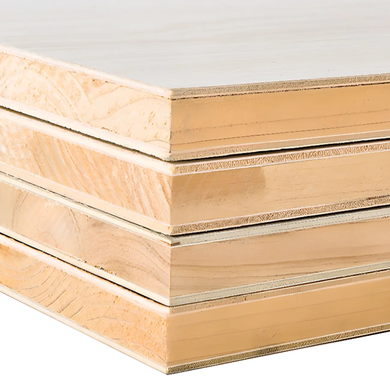 Bibliothèque d'angle profonde en bois avec dos ouvert pour le salon