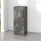 Table d'appoint minimaliste en marbre carré