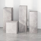 Table d'appoint minimaliste en marbre carré