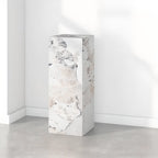 Table d'appoint minimaliste en marbre carré