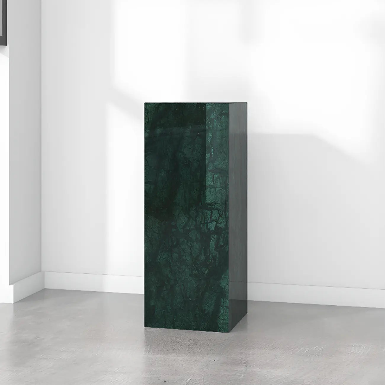 Table d'appoint minimaliste en marbre carré