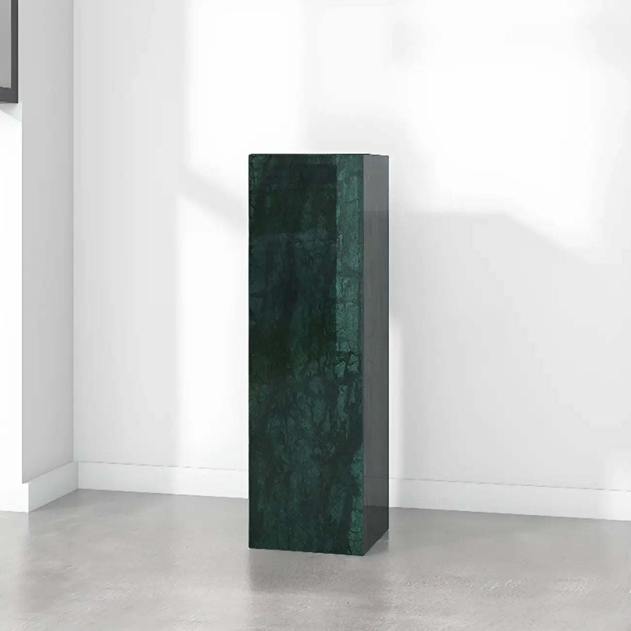 Table d'appoint minimaliste en marbre carré