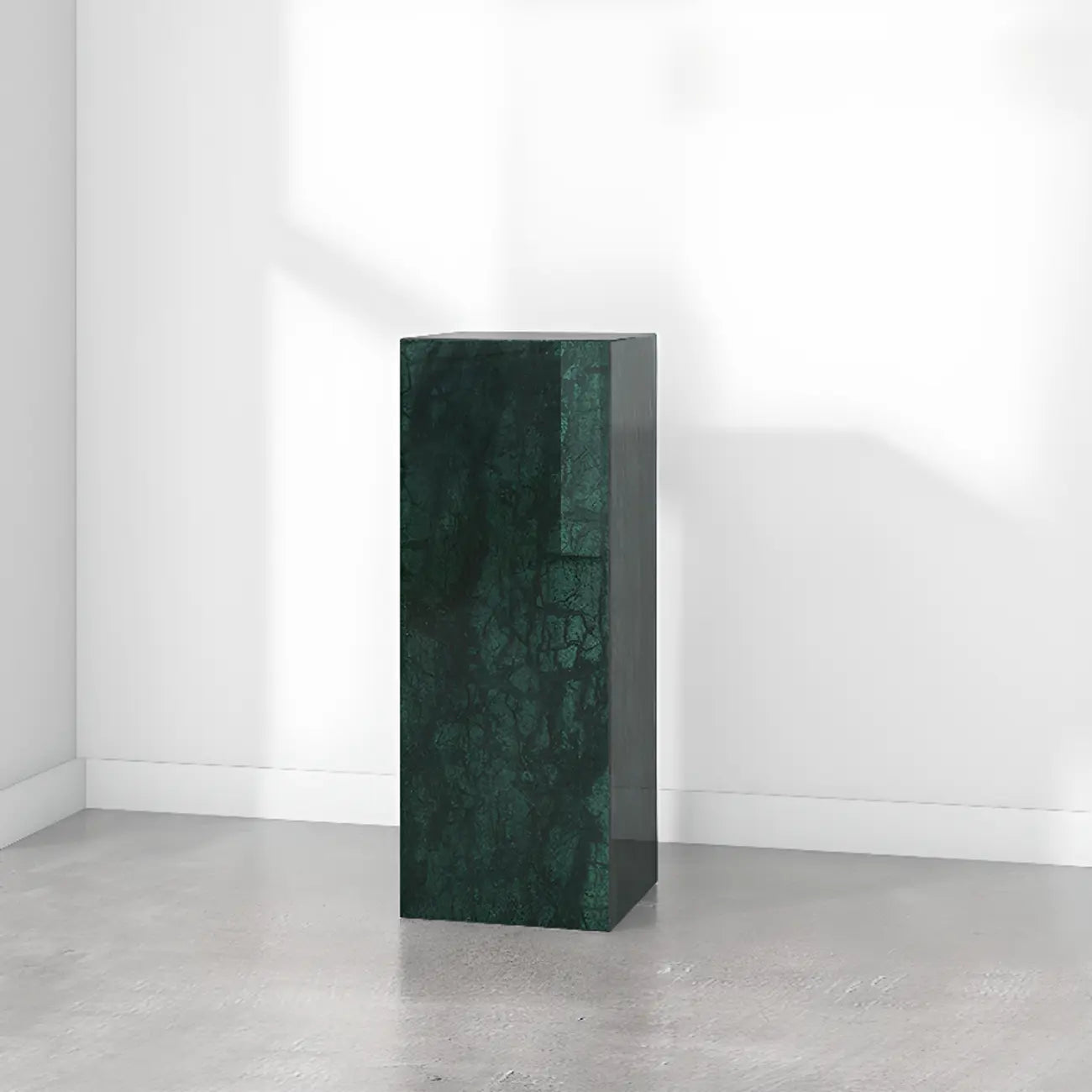 Table d'appoint minimaliste en marbre carré