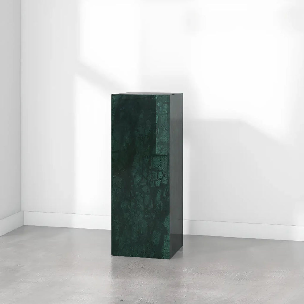 Table d'appoint minimaliste en marbre carré