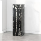 Table d'appoint minimaliste en marbre carré