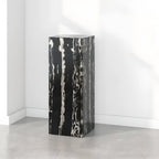 Table d'appoint minimaliste en marbre carré