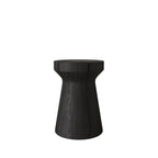 Table d'appoint en bois naturel de forme sablier