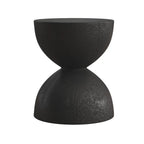 Table d'appoint en bois naturel de forme sablier