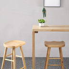 Tables de bar rectangulaires minimalistes en pin naturel