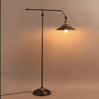 Lampada da terra industriale retrò regolabile in metallo