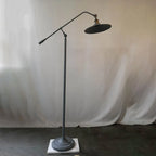 Lampada da terra industriale retrò regolabile in metallo