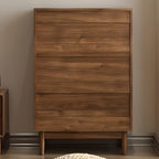 Meuble de rangement de salon en noyer de style moderne du milieu du siècle