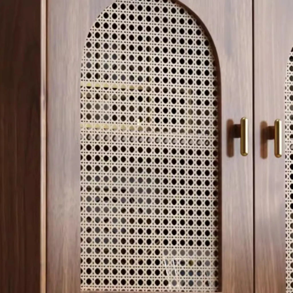 Meuble de rangement de salon en noyer de style moderne du milieu du siècle