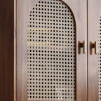 Meuble de rangement de salon en noyer de style moderne du milieu du siècle