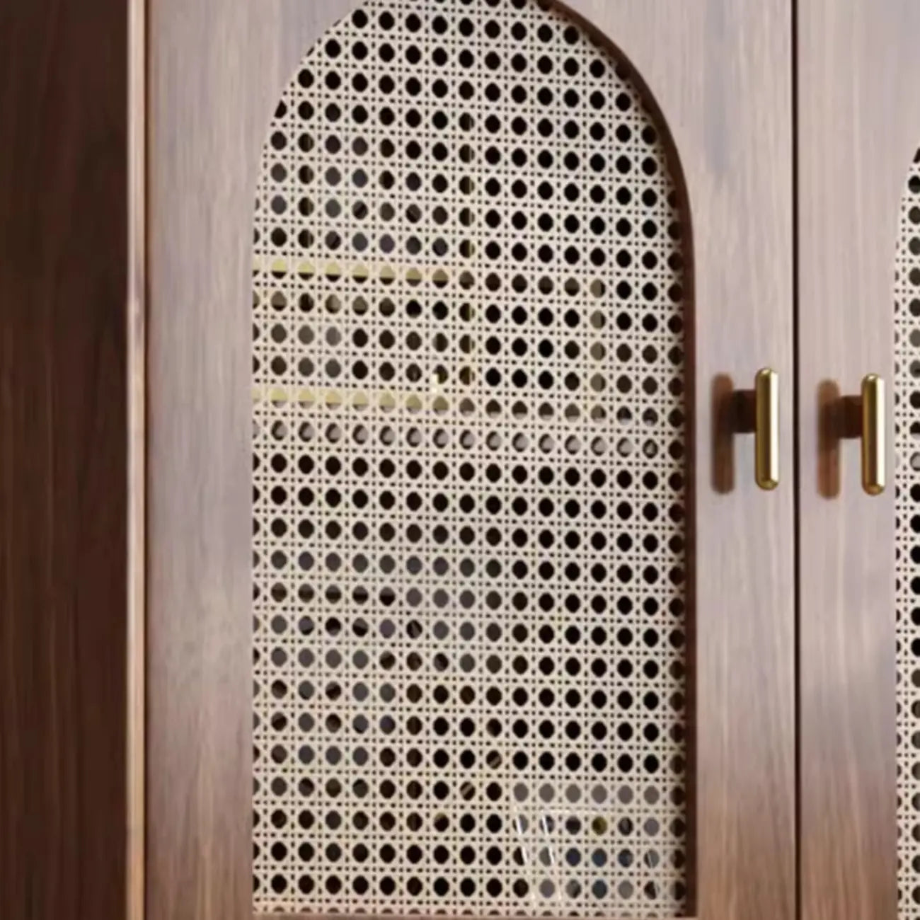 Meuble de rangement de salon en noyer de style moderne du milieu du siècle