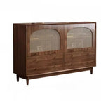 Meuble de rangement de salon en noyer de style moderne du milieu du siècle