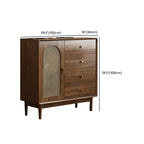 Meuble de rangement de salon en noyer de style moderne du milieu du siècle