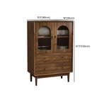 Meuble de rangement de salon en noyer de style moderne du milieu du siècle