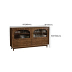 Meuble de rangement de salon en noyer de style moderne du milieu du siècle
