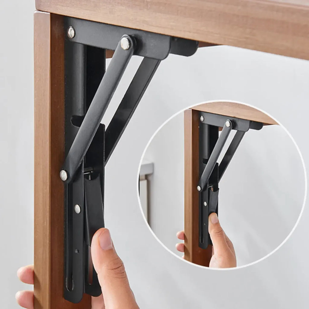 Tables de bar de rangement extensibles manuellement en bambou brun