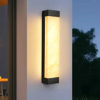 Applique murale LED beige en plastique d'extérieur contemporaine