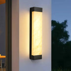 Applique murale LED beige en plastique d'extérieur contemporaine