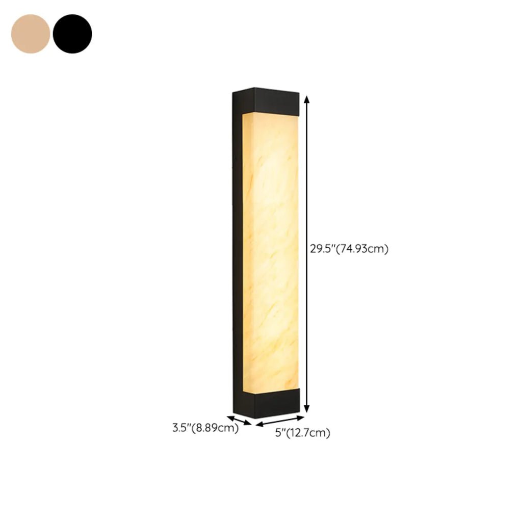 Applique murale LED beige en plastique d'extérieur contemporaine