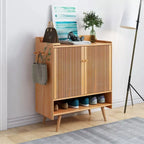 Moderna scarpiera in legno con ante per ingresso