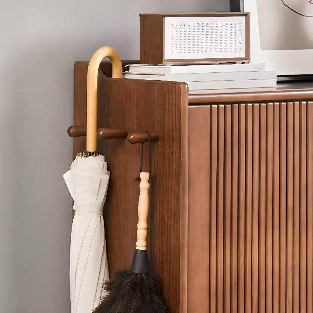 Moderna scarpiera in legno con ante per ingresso
