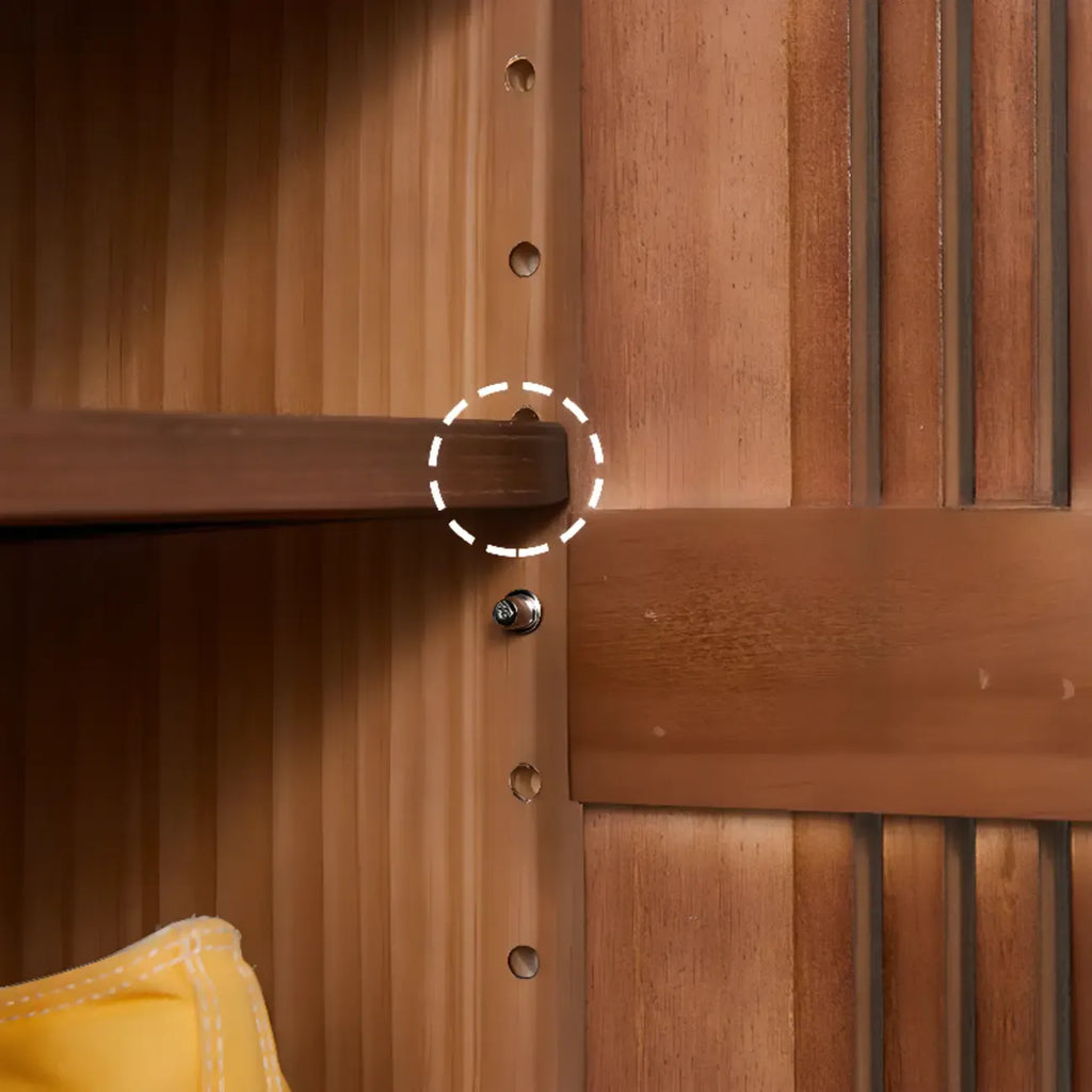 Moderna scarpiera in legno con ante per ingresso