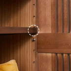 Moderna scarpiera in legno con ante per ingresso