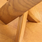 Table d'appoint trépied contemporaine en bois noir