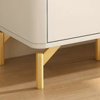 Meuble à chaussures d'entrée en bois blanc avec portes vitrées