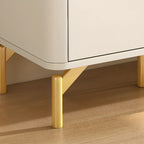 Meuble à chaussures d'entrée en bois blanc avec portes vitrées