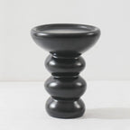 Table d'appoint ronde minimaliste en fibre de verre pour salon