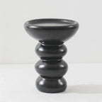 Table d'appoint ronde minimaliste en fibre de verre pour salon