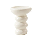 Table d'appoint ronde minimaliste en fibre de verre pour salon
