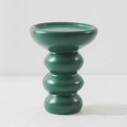 Table d'appoint ronde minimaliste en fibre de verre pour salon