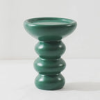 Table d'appoint ronde minimaliste en fibre de verre pour salon