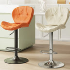 Tabourets de bar pivotants à oreilles en similicuir moderne pour la maison