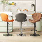 Tabourets de bar pivotants à oreilles en similicuir moderne pour la maison