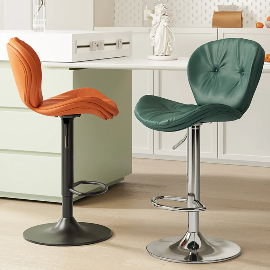 Tabourets de bar pivotants à oreilles en similicuir moderne pour la maison