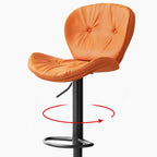 Tabourets de bar pivotants à oreilles en similicuir moderne pour la maison