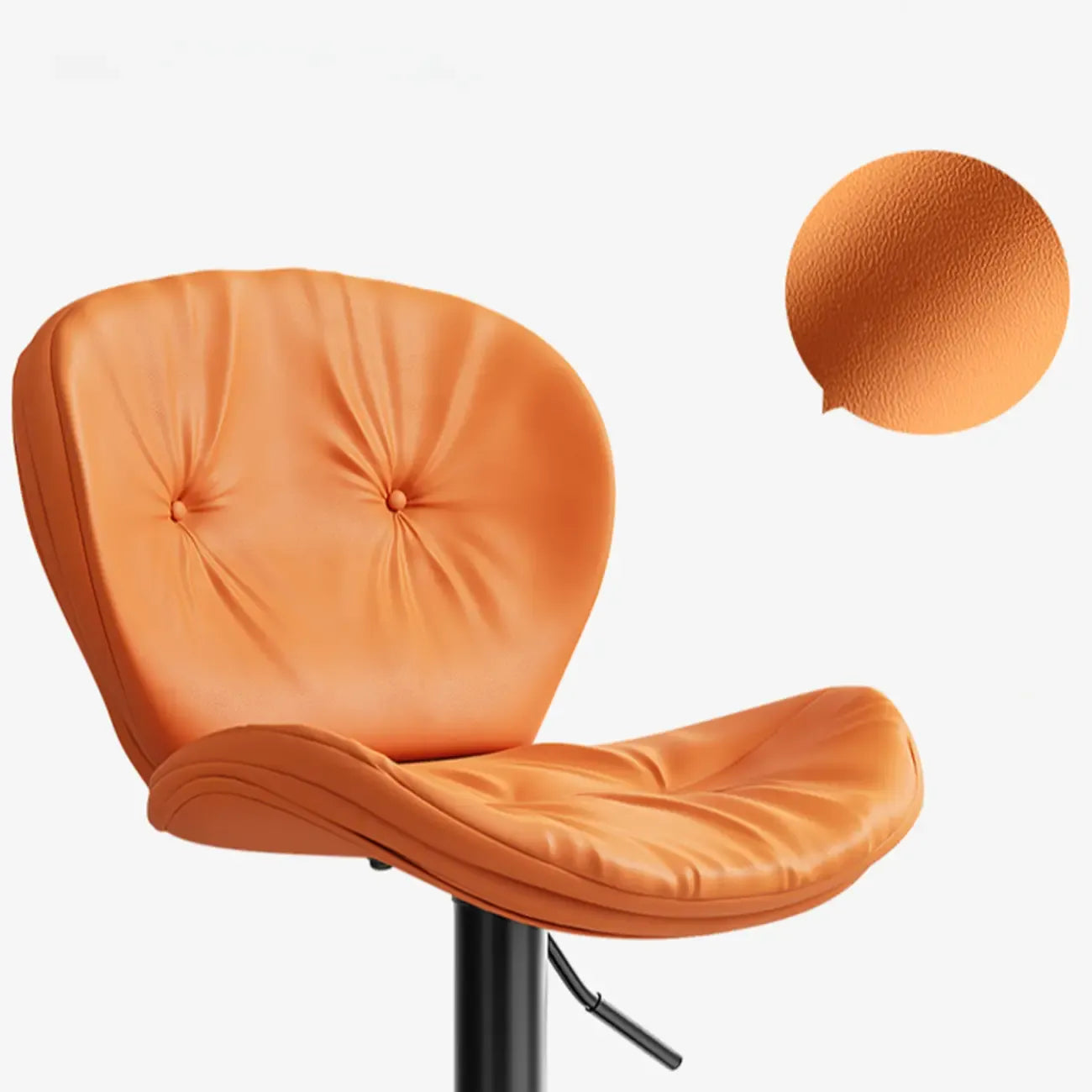 Tabourets de bar pivotants à oreilles en similicuir moderne pour la maison
