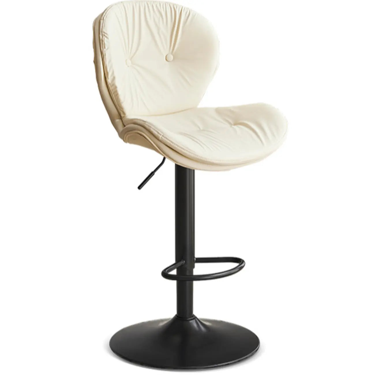 Tabourets de bar pivotants à oreilles en similicuir moderne pour la maison