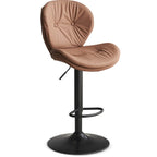 Tabourets de bar pivotants à oreilles en similicuir moderne pour la maison